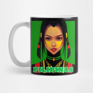 Philippines Cute Tribal Girl Mug